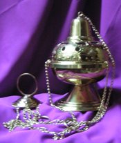 INCENSARIO LATON DORADO GRANDE (ING-1) 20 CMS