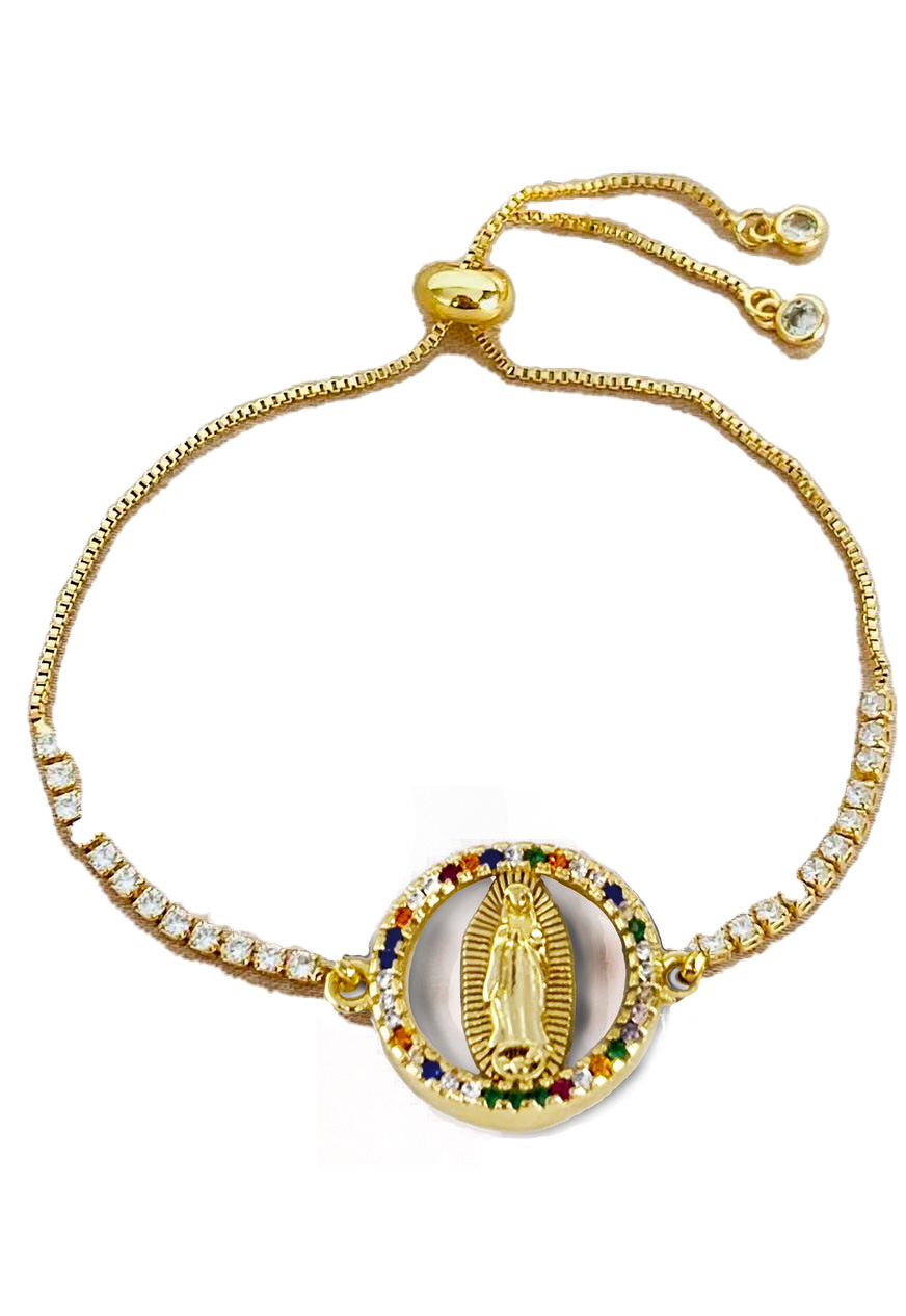 PULSERA VIRGEN DE GUADALUPE REDONDA
