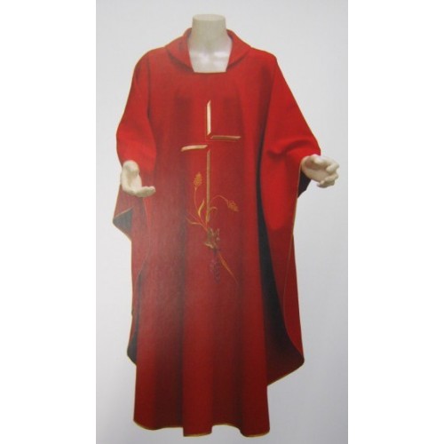 CASULLA CRUZ C/UVAS Y ESPIGAS ROJO1065426840