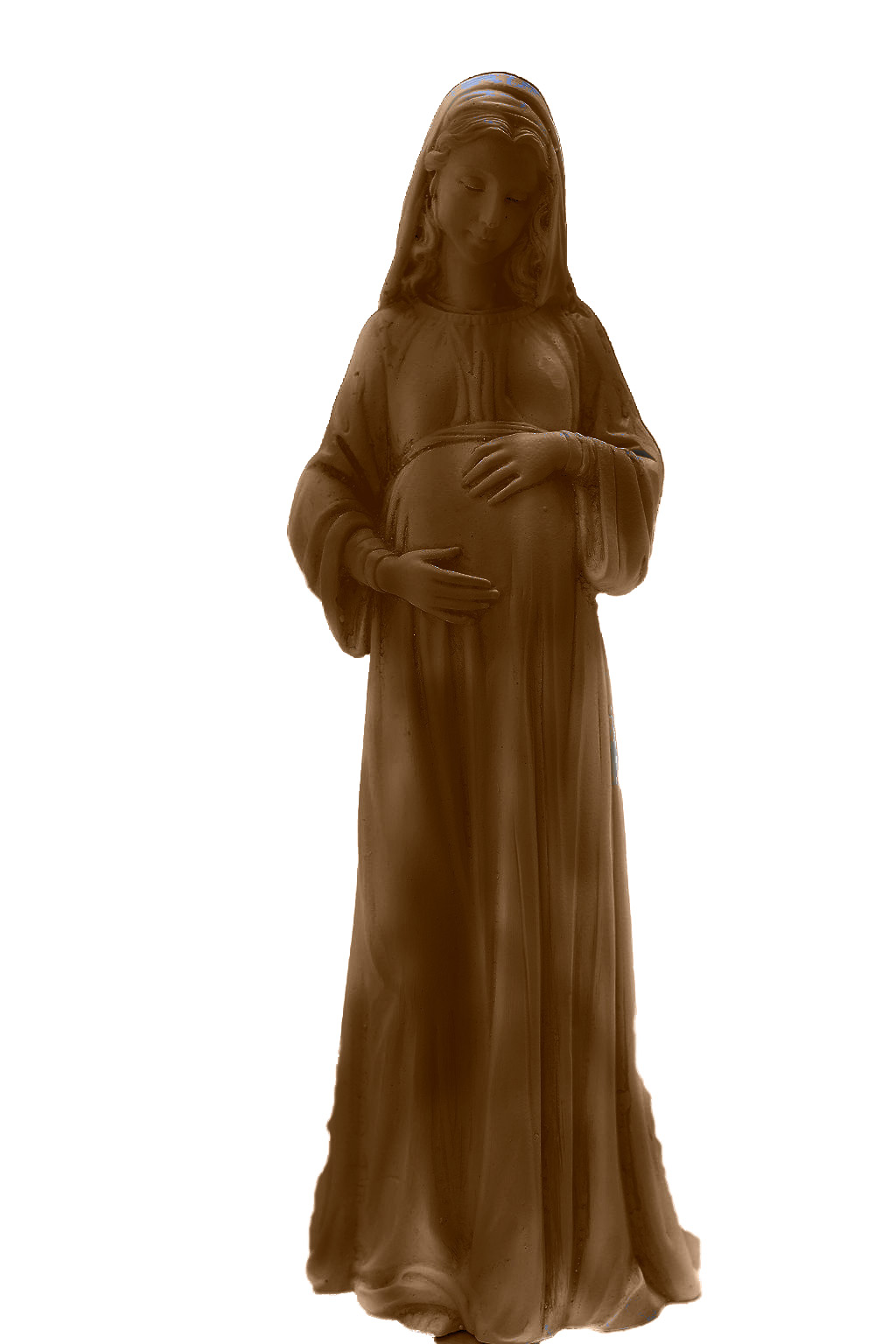 VIRGEN DE LA DULCE ESPERA (12CM DE ALTO)(COLOR BRONCE)1065426840
