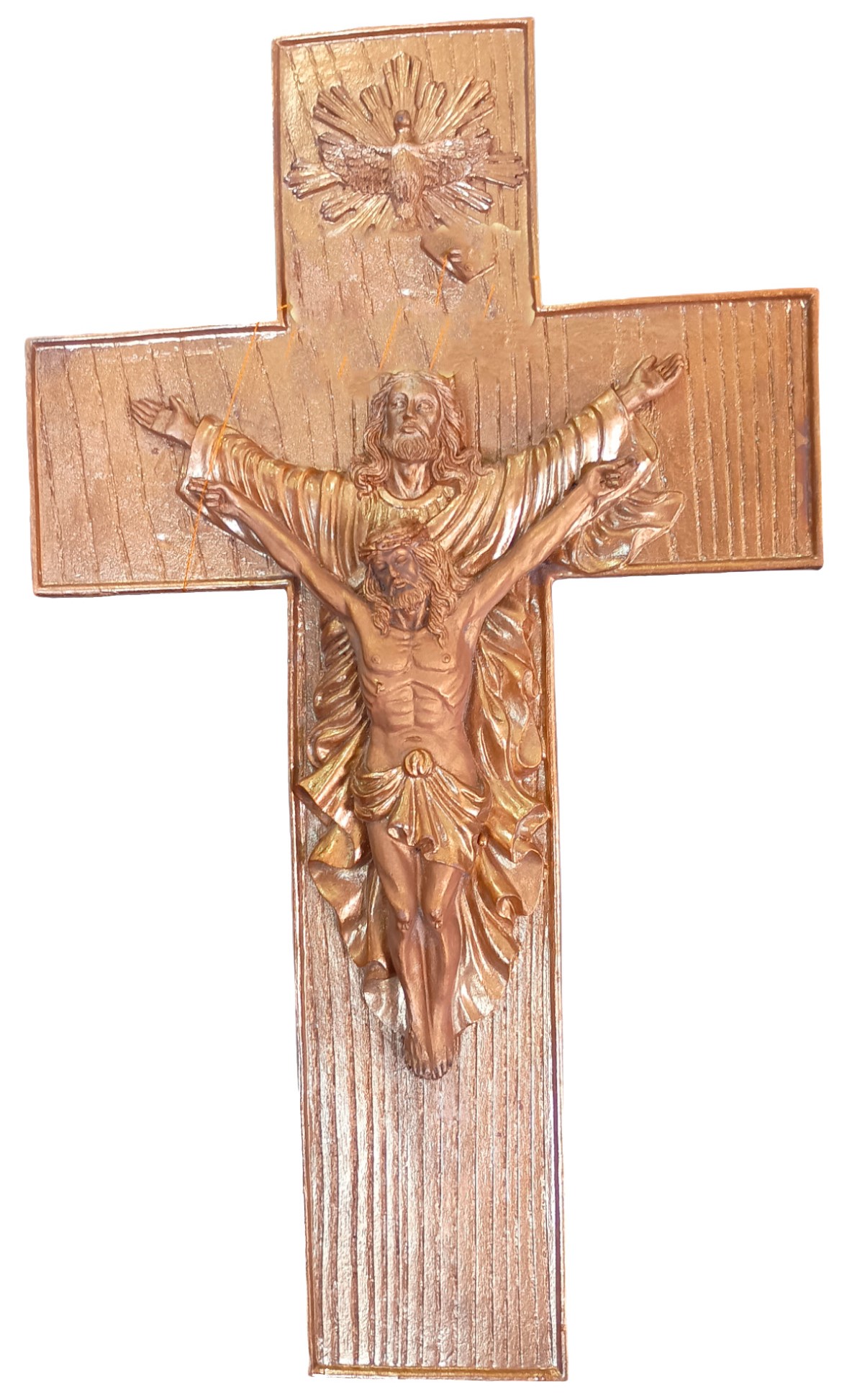 CRUCIFIJO SANTISIMA TRINIDAD (20CM DE ALTO)(COLOR BRONCE)1065426840