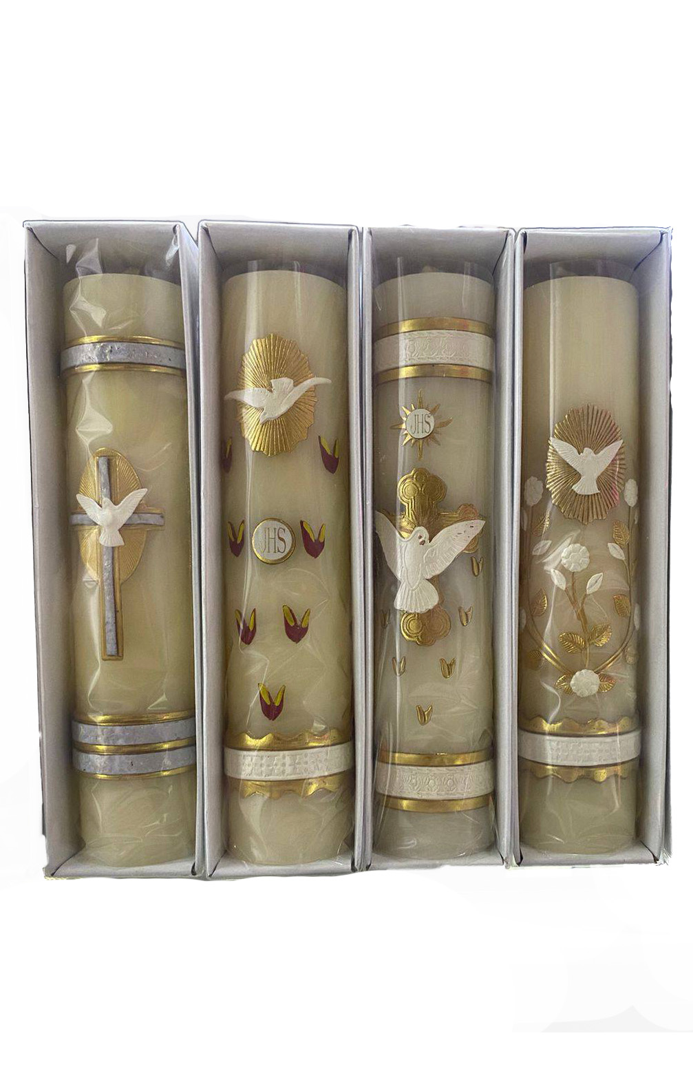 VELA PARA BAUTIZO / COMUNION / CONFIRMACION (20CM)(VARIOS DISEÑOS)