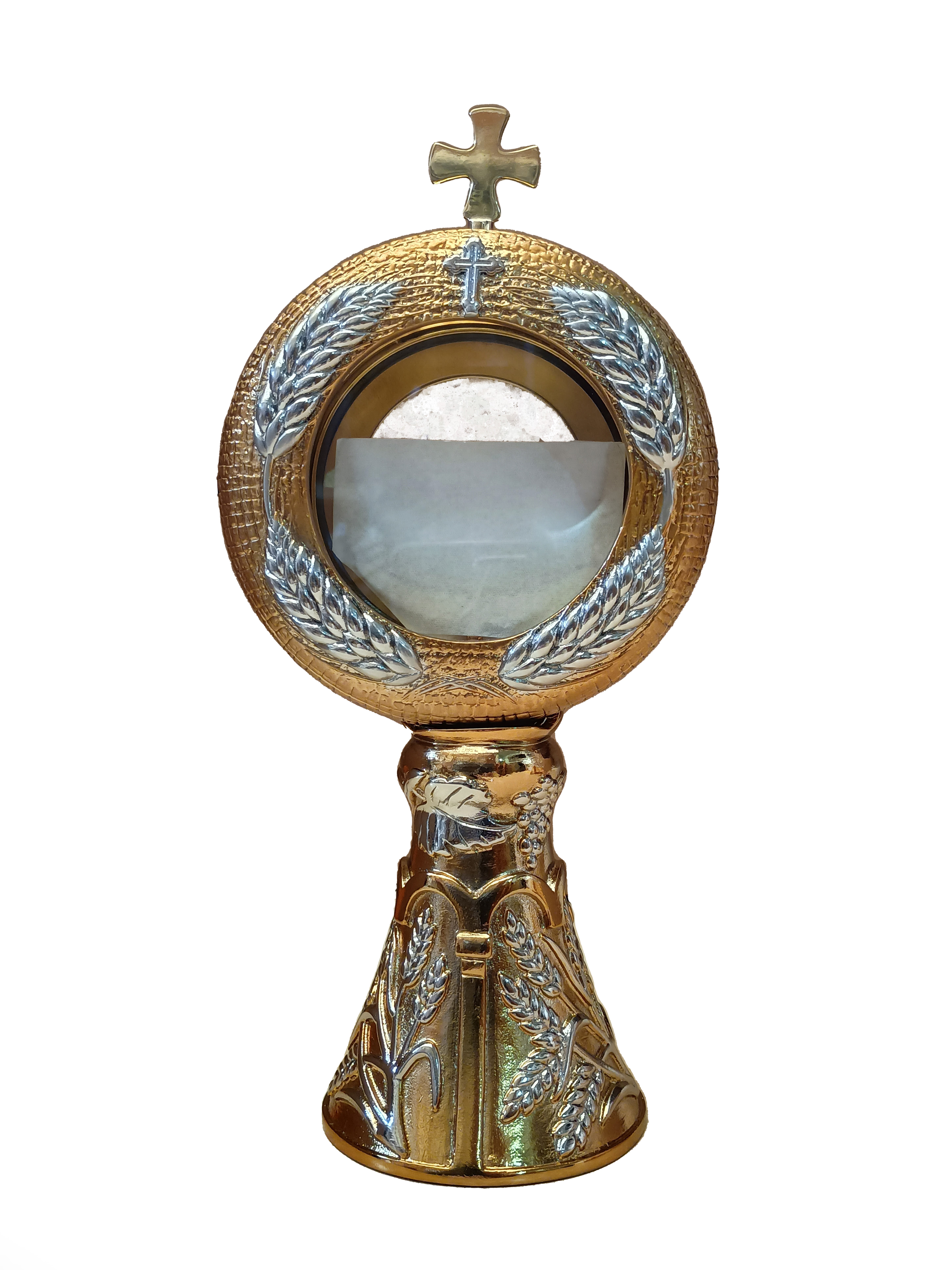 OSTENSORIO DISEÑO DE TRIGO (24 CM DE ALTO, 12 CM DE DIAMETRO)(14-0225 BNO)