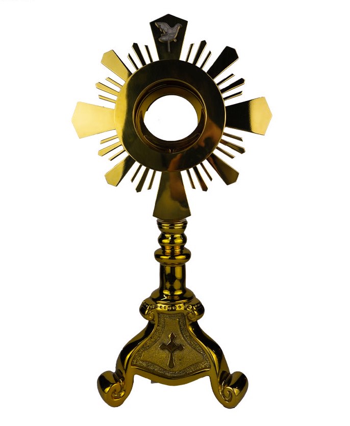 CUSTODIA DECORADA ESPIRITU SANTO (40CM DE ALTO) (21-0219 BNO)
