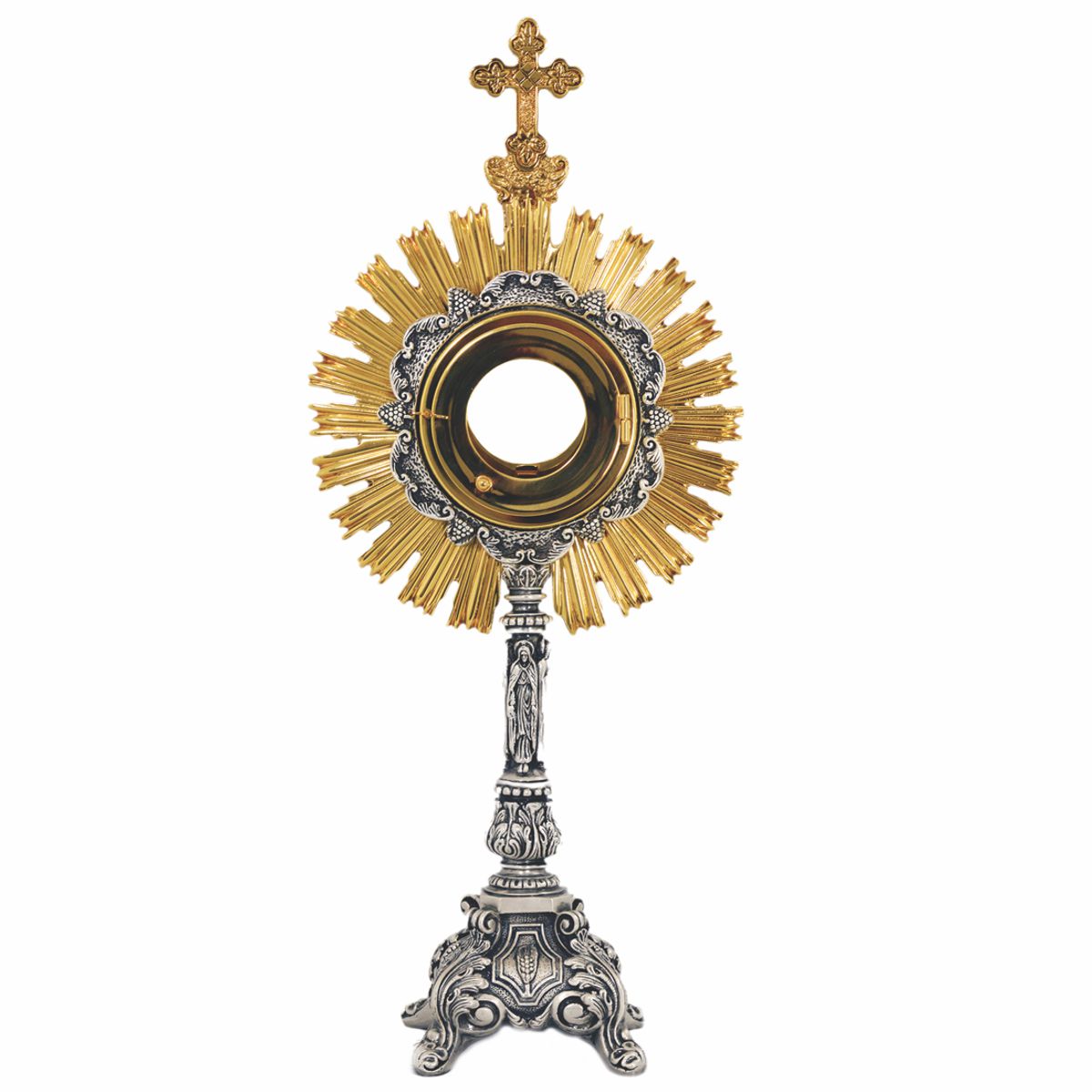 CUSTODIA DECORADA DORADA(54CM ALTO)(BASE CUADRADA)(21-0173OS)1065426840