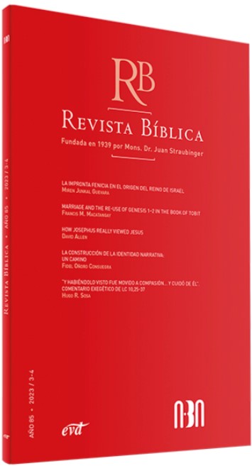 REVISTA BIBLICA 2023/3-4 - AÑO 851097374793