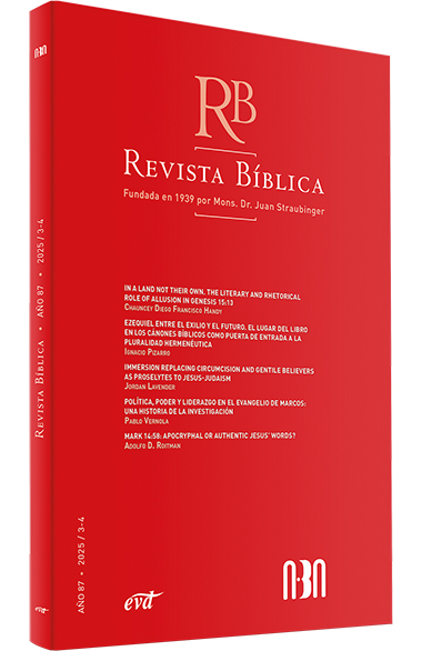 REVISTA BIBLICA 2025/3-4 AÑO 87