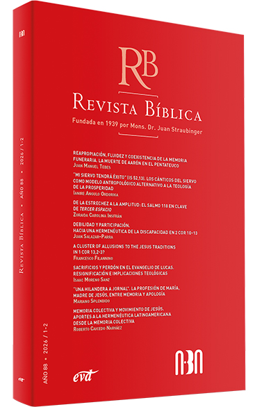 REVISTA BÍBLICA 2026/1-2 - AÑO 88
