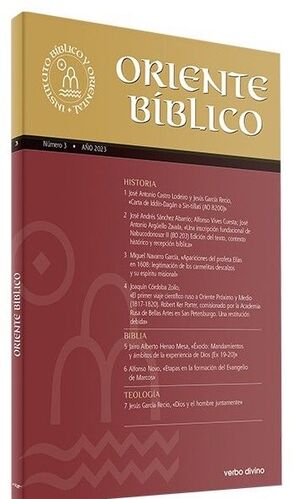ORIENTE BIBLICO No.3 AÑO 2023