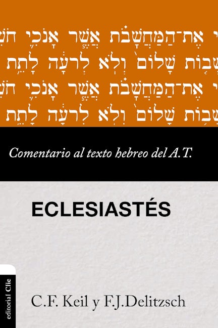 ECLESISTES. COMENTARIO AL TEXTO HEBREO DEL A. T.133005842