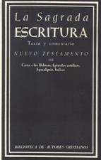 SAGRADA ESCRITURA N.T. 3. CARTAS A LOS HEBREOS, EPISTOLAS CATOLICAS, APOCAL161397551