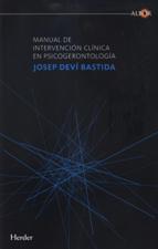 MANUAL DE INTERVENCION CLINICA EN PSICOGERONTOLOGIA