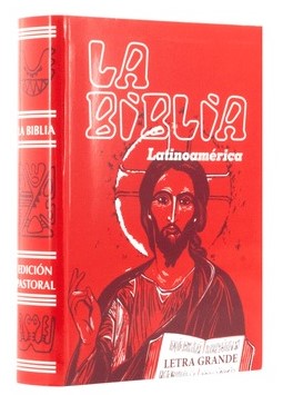 B. BIBLIA LATINOAMERICA LETRA GRANDE (ROJA FLEXIBLE)512769442