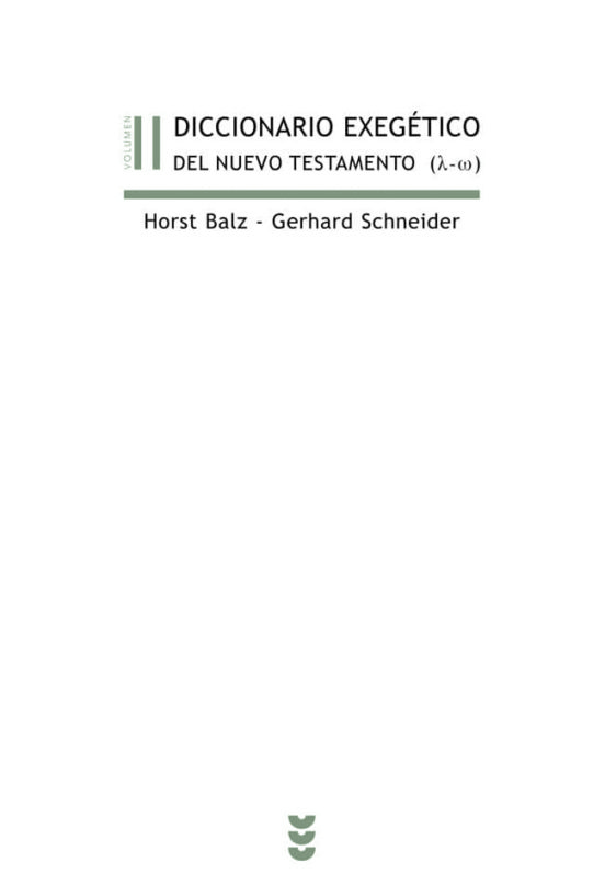 DICCIONARIO EXEGETICO DEL N.T. 2512769442