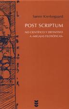 POST SCRIPTUM. NO CIENTIFICO Y DEFINITIVO A MIGAJAS FILOSOFICAS332303127