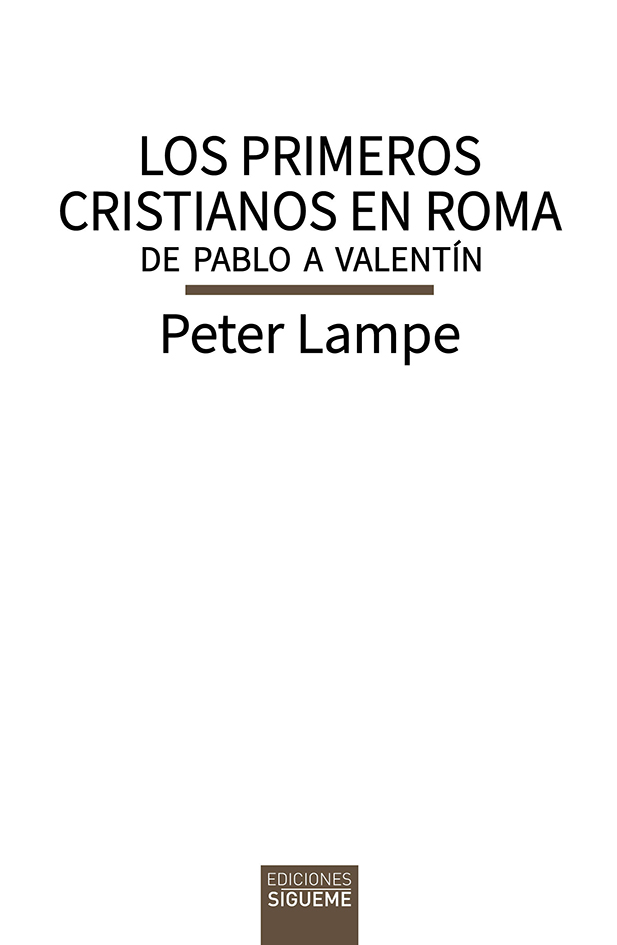 LOS PRIMEROS CRISTIANOS EN ROMA