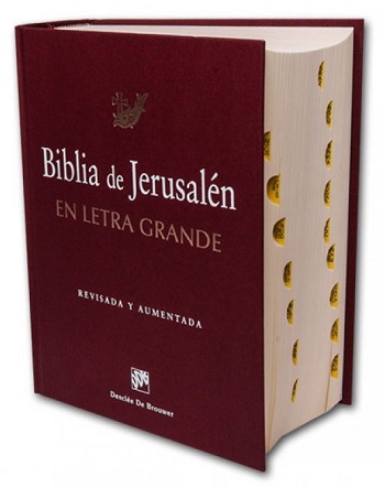 B. BIBLIA DE JERUSALEN LETRA GRANDE (CON INDICE)512769442