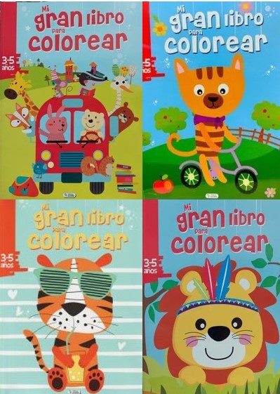 MI GRAN LIBRO PARA COLOREAR (4 DISEÑOS)1810817678