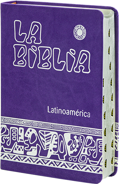 B. BIBLIA LATINOAM. LETRA GDE. SIMIL-PIEL CANTO PLATEADO