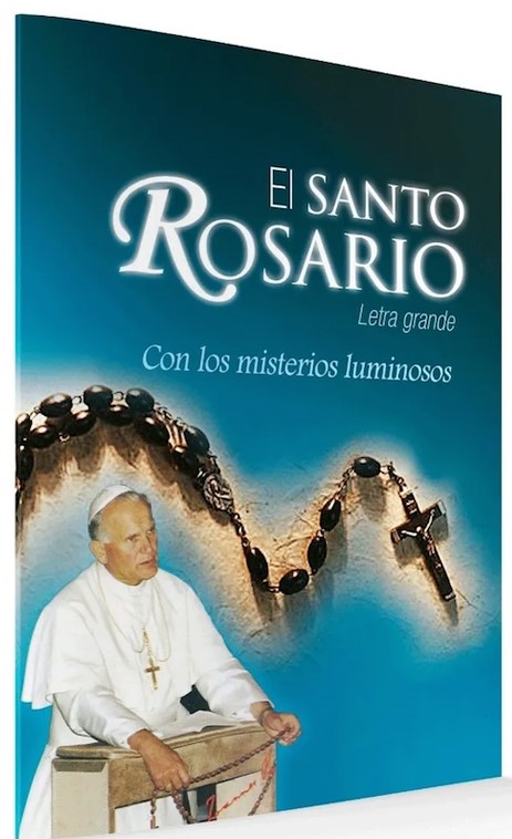 SANTO ROSARIO. LETRA GRANDE. CON LOS MISTERIOS LUMINOSOS