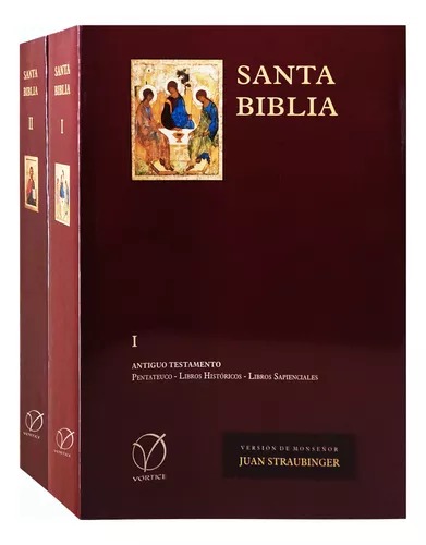 B. SANTA BIBLIA. STRAUBINGER. (2 VOLUMENES)512769442