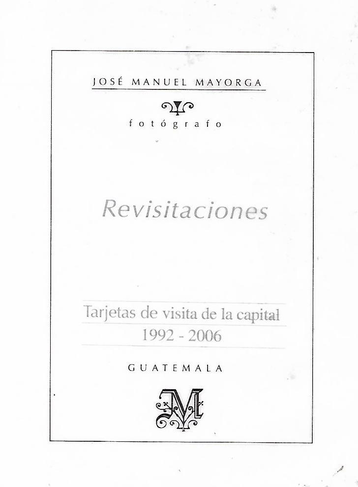 REVISITACIONES. TARJETAS DE VISITA DE LA CAPITAL 1992-1671985211